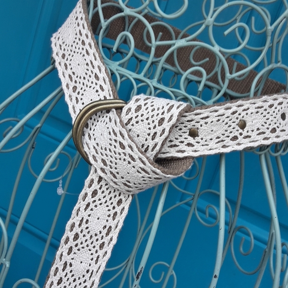 Boho Lace Belt or Purse Strap Embroidered Cloth - Picture 15 of 16